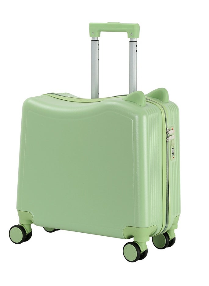 Generic Carry-On Luggage 20 Inch, Kids Cycling Luggage Travel Suitcase with Spinner Wheels and Combination Lock, Children’s Travel Trolley Bag Hardside Trolley Case for Boys Girls (Green-20 Inch)  - Image 2