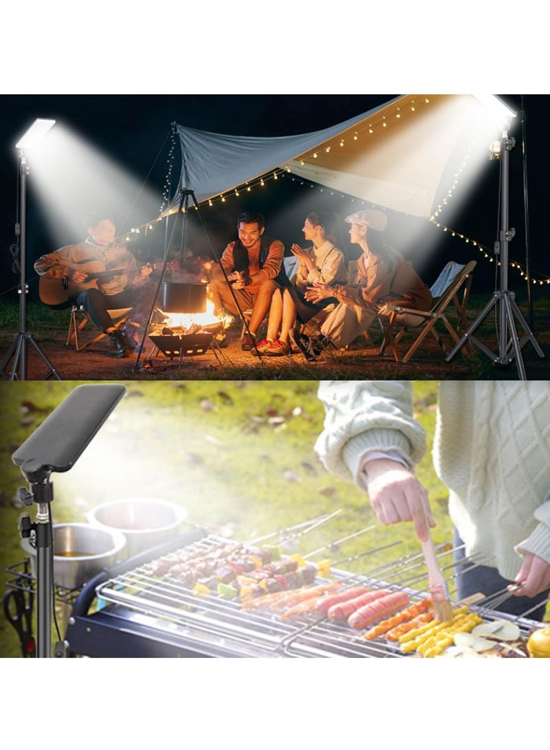 XiuWoo Portable Camping Light, Multi-Functional Outdoor Light, Telescoping Light, Telescopic Camping Lantern, Fishing Light, Work Light with Adjustable Stand, Storage Bag for Live, Video, Outdoor Camping - Image 4