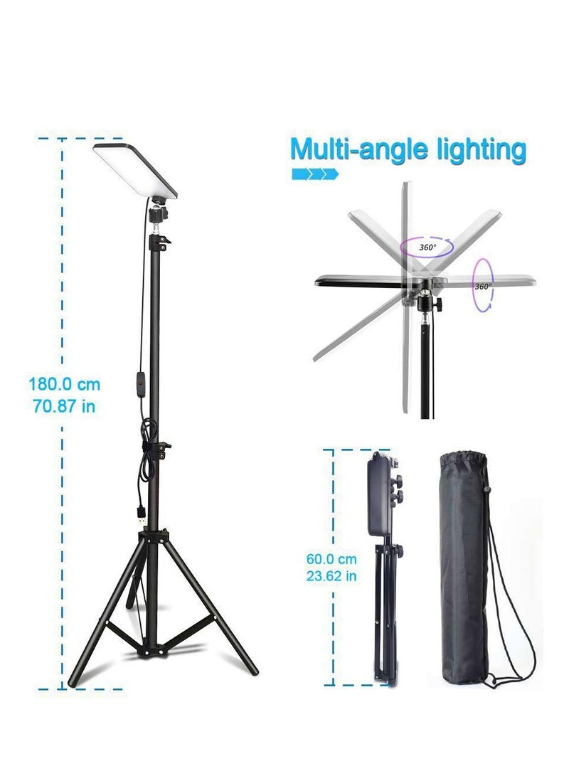 XiuWoo Portable Camping Light, Multi-Functional Outdoor Light, Telescoping Light, Telescopic Camping Lantern, Fishing Light, Work Light with Adjustable Stand, Storage Bag for Live, Video, Outdoor Camping - Image 5