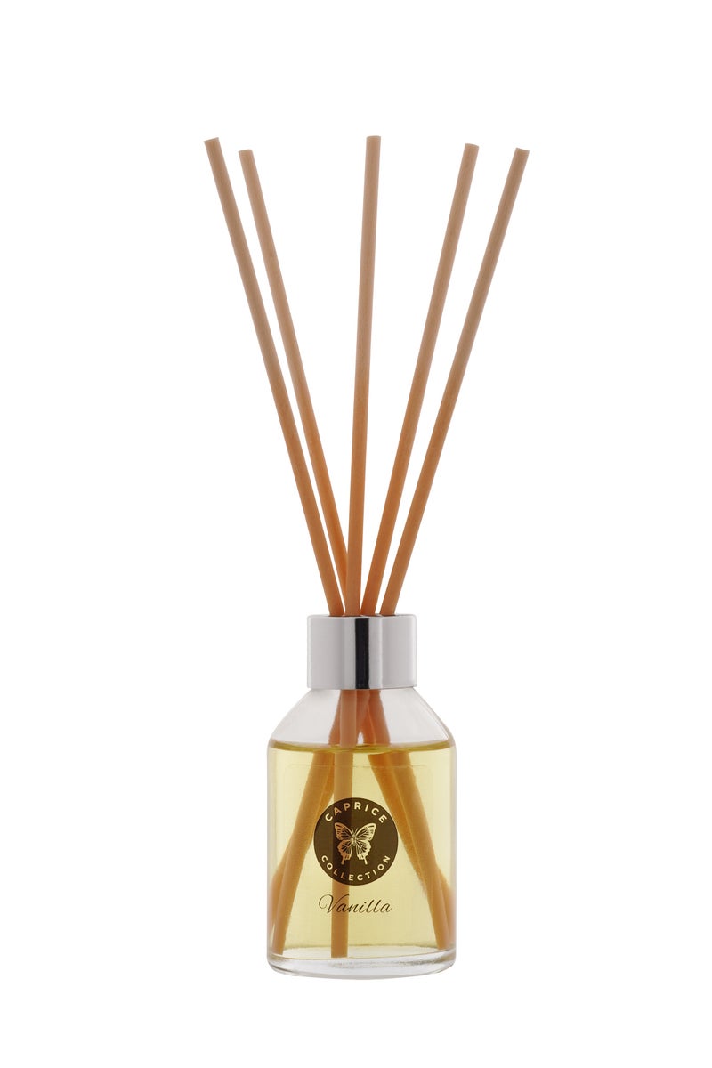 CAPRICE COLLECTION Reed Diffuser – Vanilla Fragrance With Essential Oil, 110ml | Long-Lasting Home Fragrance | Natural & Elegant Room Diffuser - Image 3