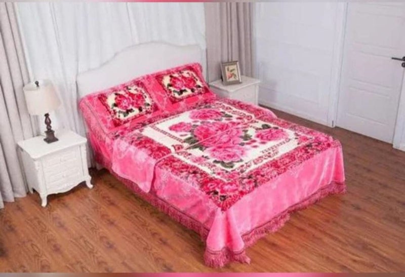 Bezzilish Home Bezzilish Home Warm Bedsheets for Winter Double Bedsheet for Winter Specially for Bridal and Groom with Fancy Bag Packing 3 