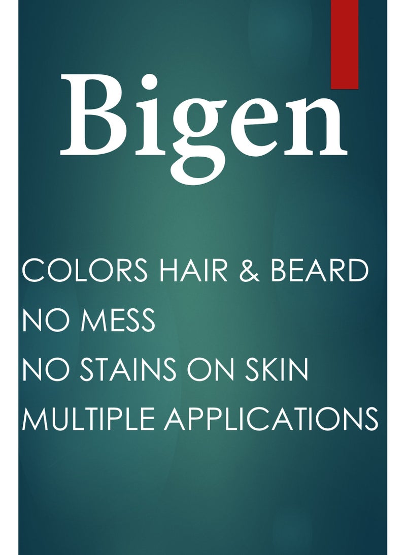 Bigen EZ Color for Men, Permanent Color for Hair and Beard - Dark Brown - Made in Thailand - Image 5