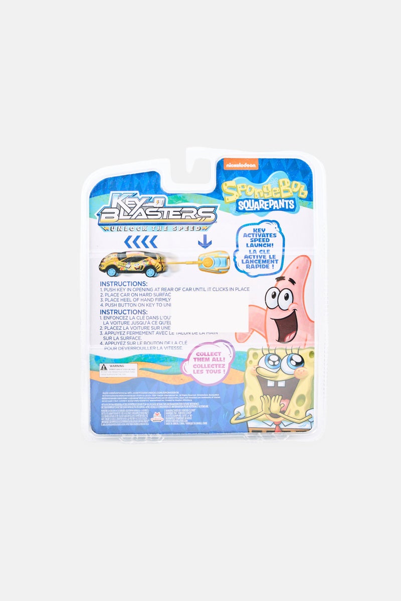 Spongebob Squarepants سيارة سبونجبوب سكوير بانتس كي بلاستر 2 مع مفتاح، متعددة الألوان - Image 2