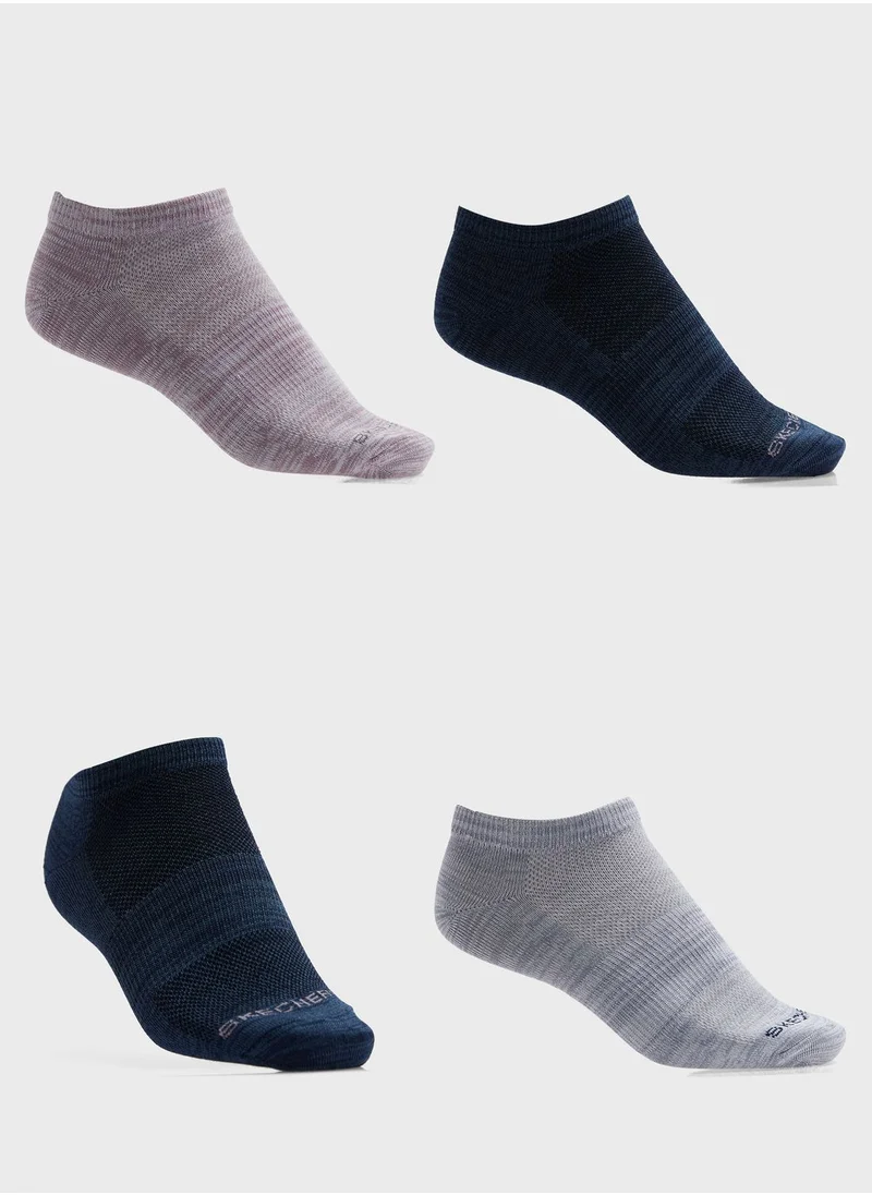 SKECHERS 6 Pack Womens Non Terry Low Cut Socks