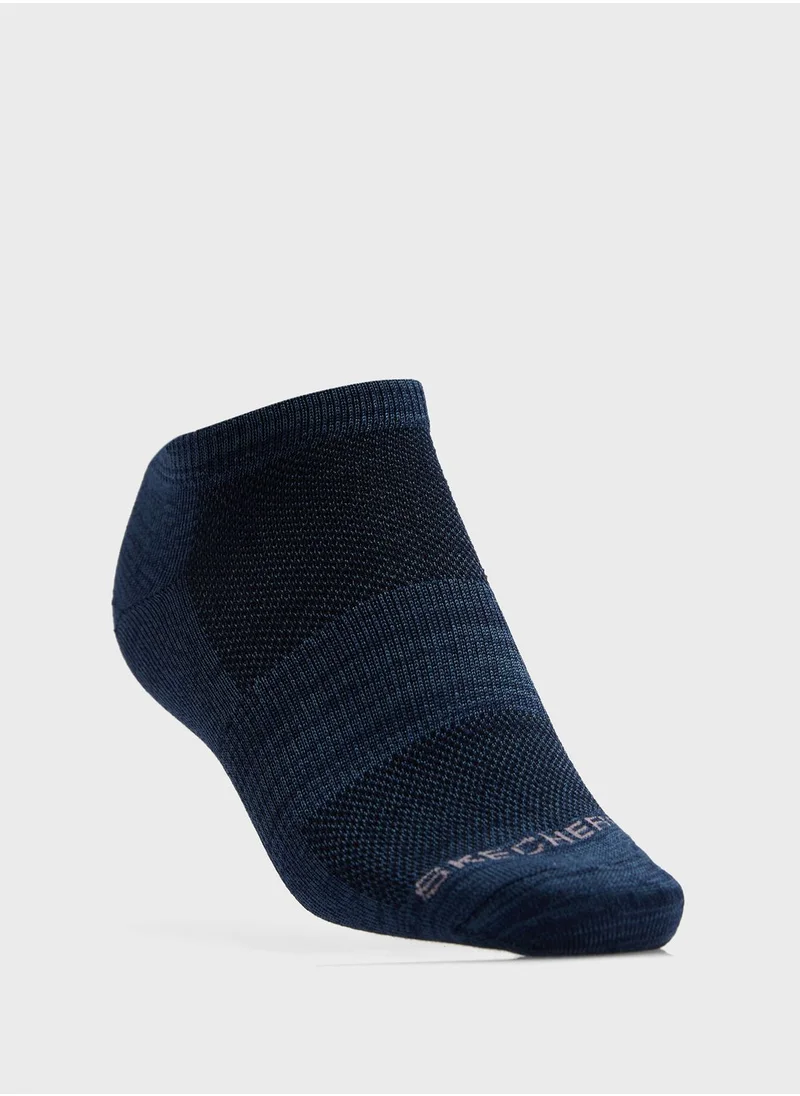 SKECHERS 6 Pack Womens Non Terry Low Cut Socks