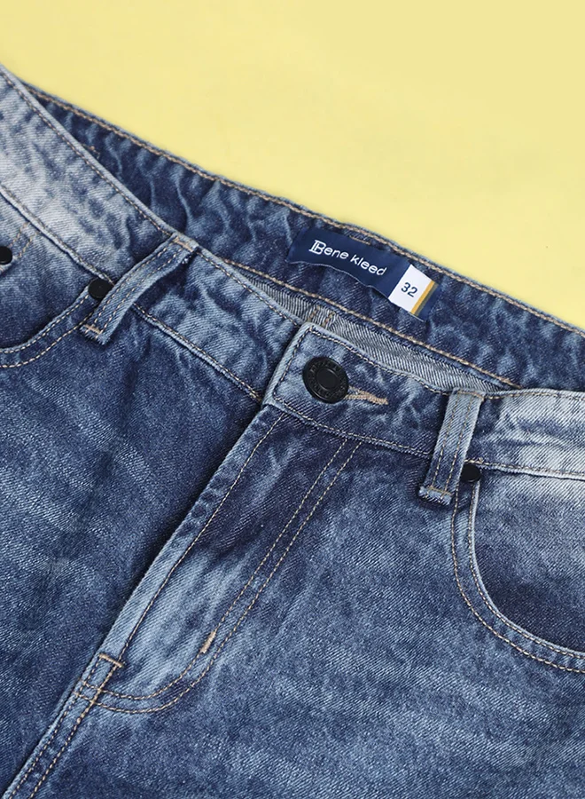Styli Men Baggy Fit Light Faded Jeans By Bene Kleed