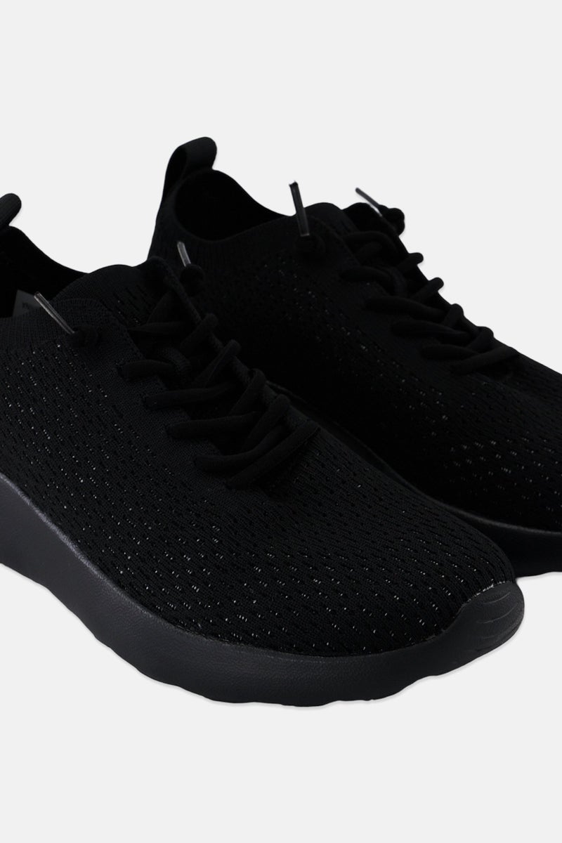 RBX Women Lace Up Training Shoes, Black - Image 4