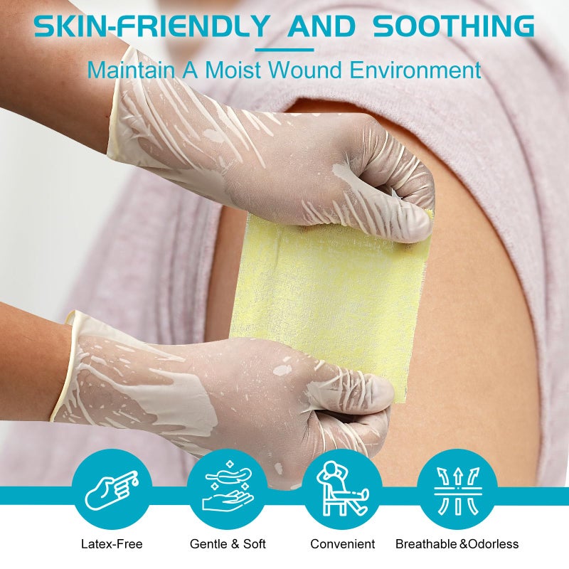 OPTITEKNIK Xeroform Petrolatum Dressing Non-Adherent Occlusive Fine Mesh Gauze Pad, Gentle Patch for Burns, Laceration, Surgical Incisions & Skin Grafts (5"x9" Pack of 25) - Image 3