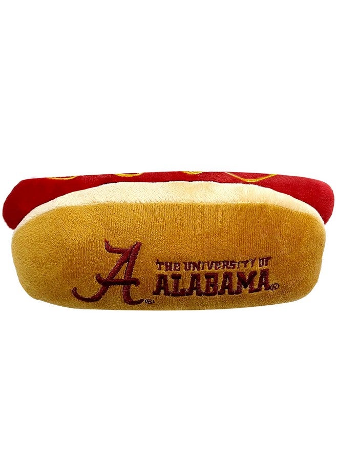 Pets First NCAA Alabama Crimson Tide HOT Dog Plush Dog & CAT Squeak Toy- Cutest HOT-Dog Snack Plush Toy for Dogs & Cats with Inner Squeaker & Beautiful Football/Basketball Team Name/Logo - Image 2