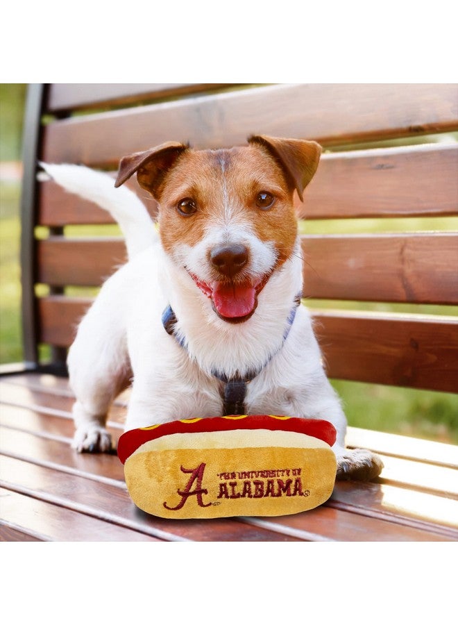 Pets First NCAA Alabama Crimson Tide HOT Dog Plush Dog & CAT Squeak Toy- Cutest HOT-Dog Snack Plush Toy for Dogs & Cats with Inner Squeaker & Beautiful Football/Basketball Team Name/Logo - Image 5