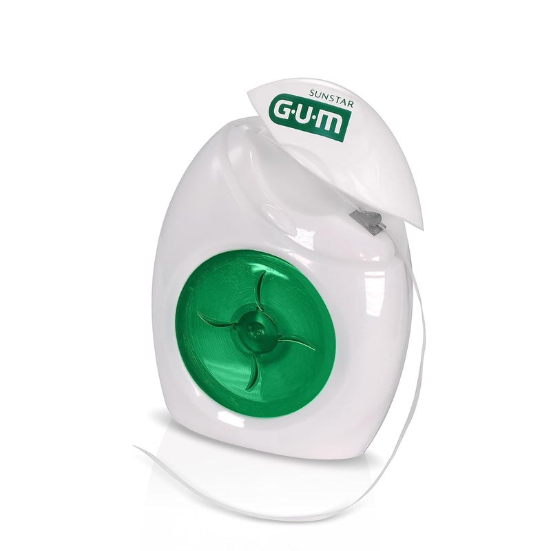 GUM Pro-Weave Woven Dental Floss, Shred Resistant Waxed Floss, Mint Flavored, 3 Count + 2 Travel Units - Image 2