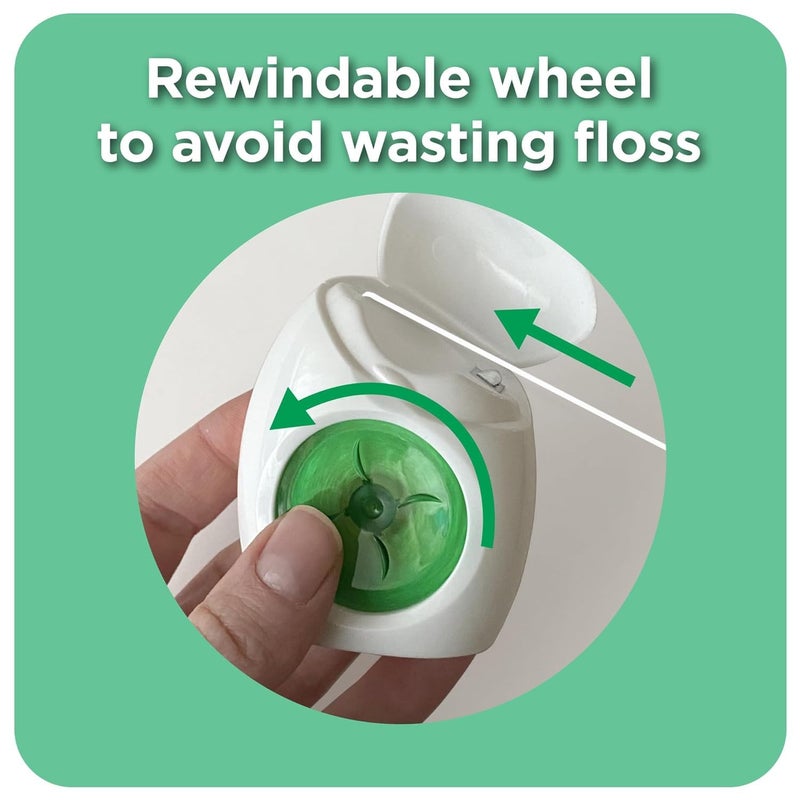 GUM Pro-Weave Woven Dental Floss, Shred Resistant Waxed Floss, Mint Flavored, 3 Count + 2 Travel Units - Image 3