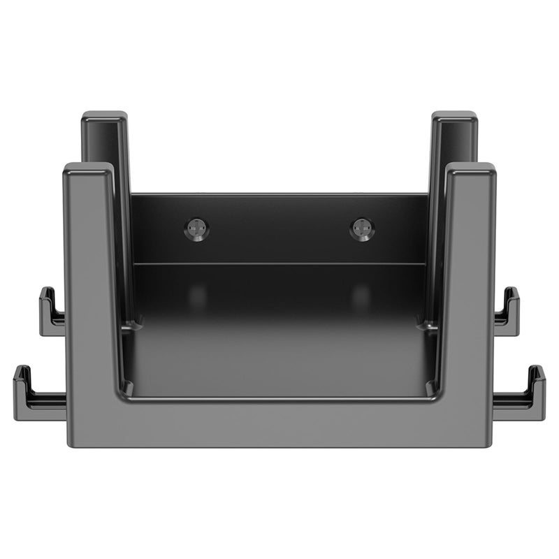 White Wall Mount Shelf Double Slot For Modems Electronics Up To 45mm Thickness Storage Bracket - Image 5