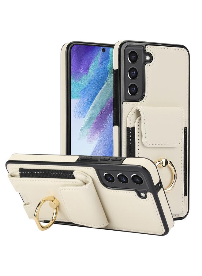 S-TOP Case For Samsung Galaxy S21 FE 5G Elastic Card Bag Ring Holder Phone Case - Image 1