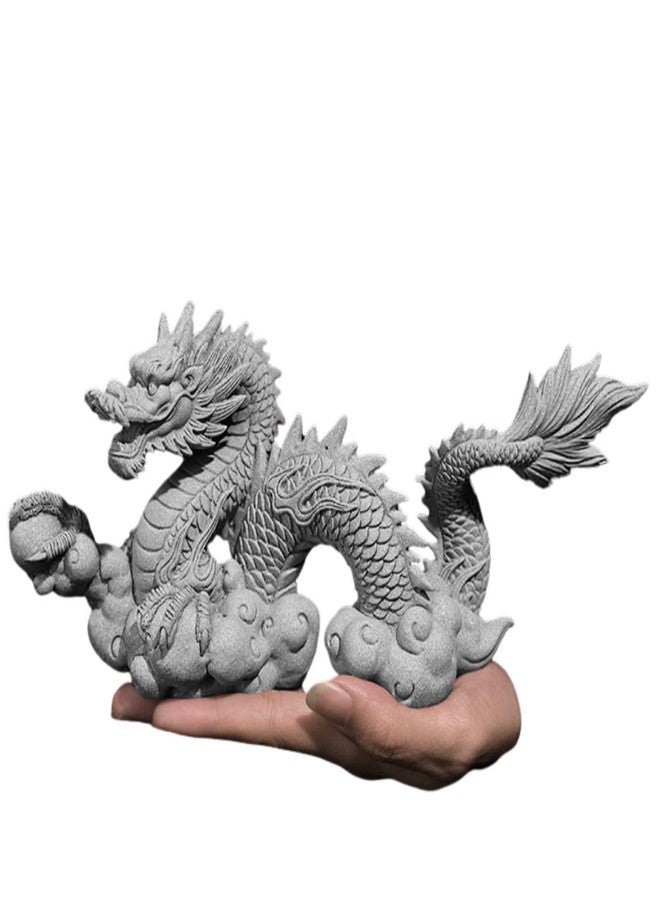 Saim Aquarium Dragon Statue Resin Ornaments Asian Fish Tank Decor - Hand-Carved Aquarium Ornament for Fish Tank, Home & Garden Decor, Lucky Feng Shui Statue - Image 3