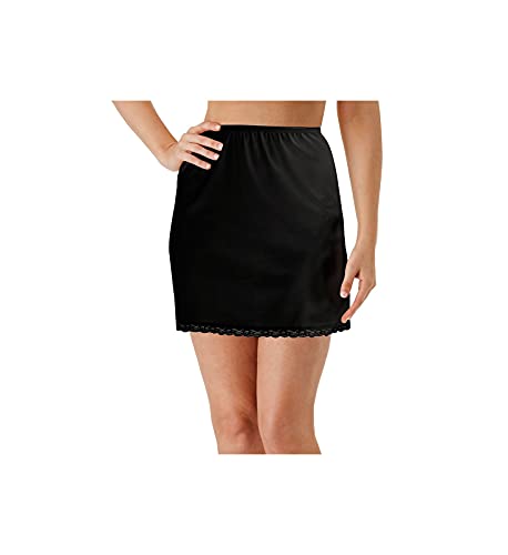 Shadowline Women's Nylon Essentials 15 Inch Half Slip 2715 M black - Image 5