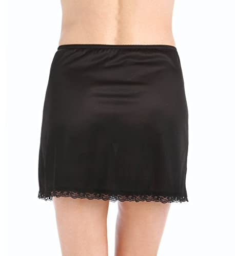 Shadowline Women's Nylon Essentials 15 Inch Half Slip 2715 M black - Image 4