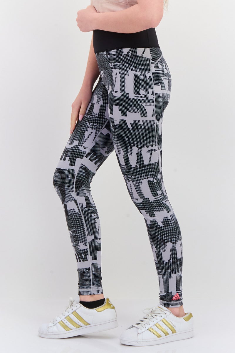 Adidas ليغينغز تدريب رياضية للنساء، مجموعة سوداء - Image 2