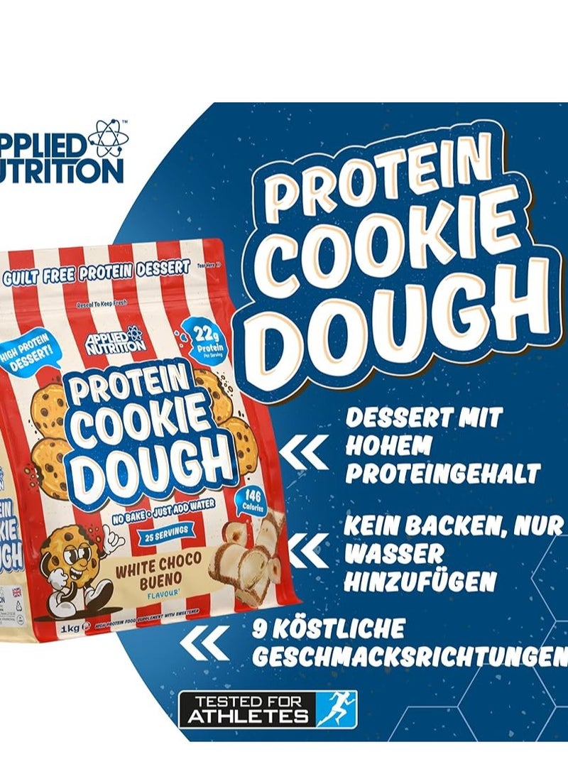APPLIED NUTRITION PROTEIN COOKIE DOUGH WHITE CHOC PISTACHIO 25 SERVINGS 1KG - Image 2