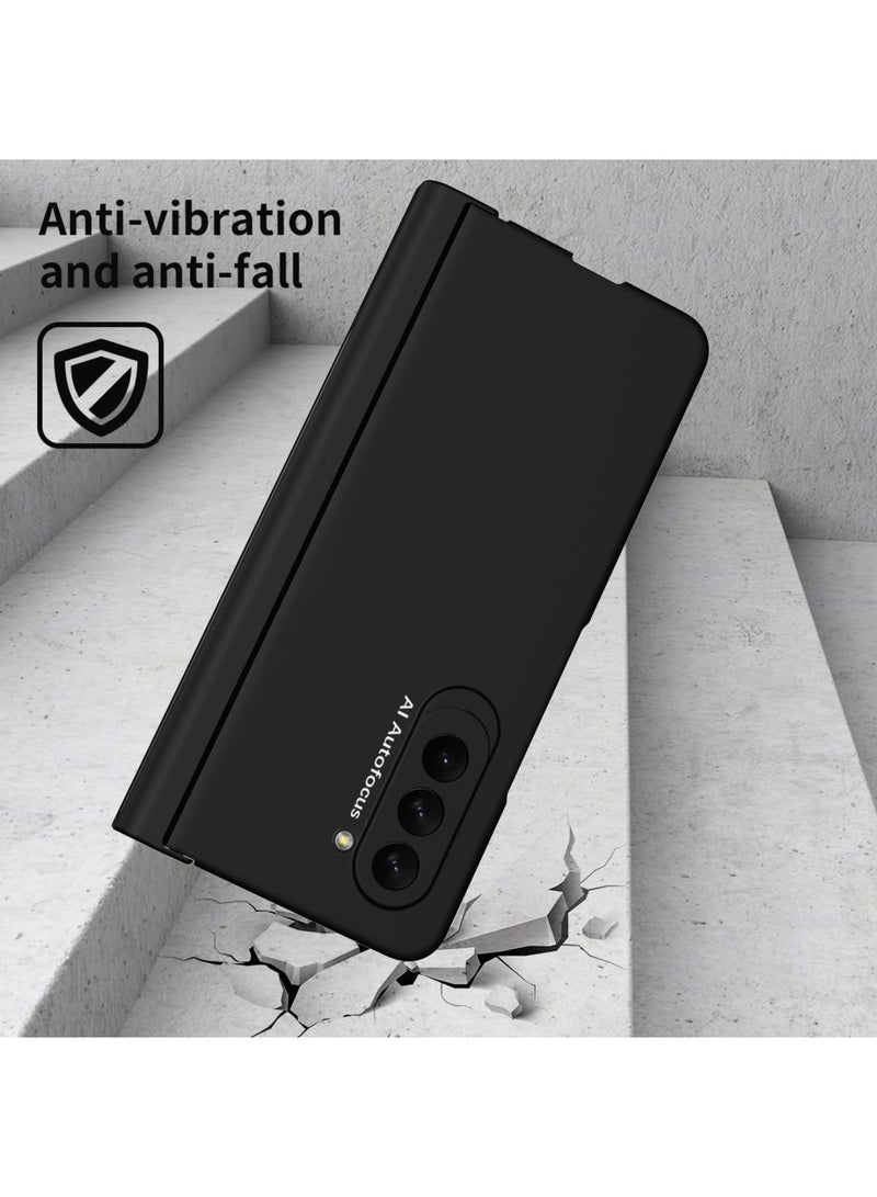 Aookay Protective Case for Samsung Galaxy Z Fold 7 with Pen and Pen Holder, Hinge Protective Case with Built-in Screen Protector, Ultra-thin Shockproof Protective Case for Z Fold 7 [Not Original Pen] (Black) - Image 5
