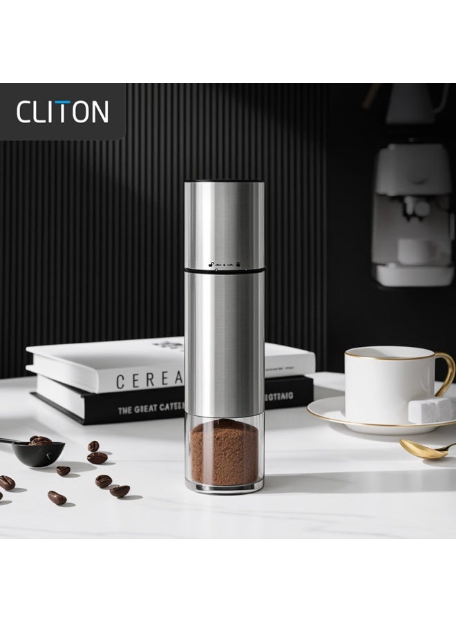 Cliton Electric Coffee Grinder, Hand-cranked Coffee Bean Grinder, Portable Pour-over Coffee Maker, Automatic Grinding Machine - Image 1