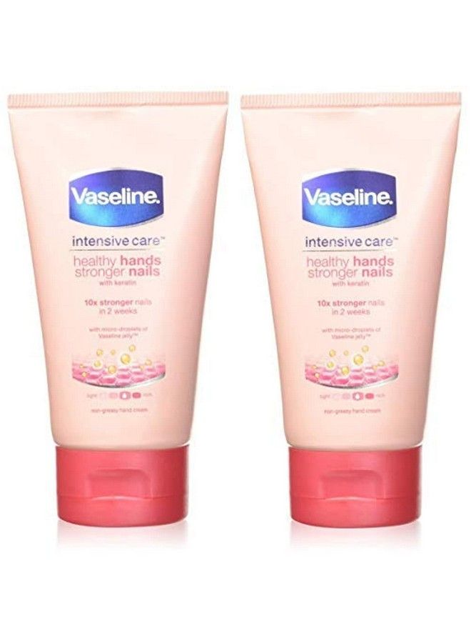 Vaseline Intensive Care Healthy Hands + Stronger Nails Hand Cream 75Ml Pack Of 2 - Image 1