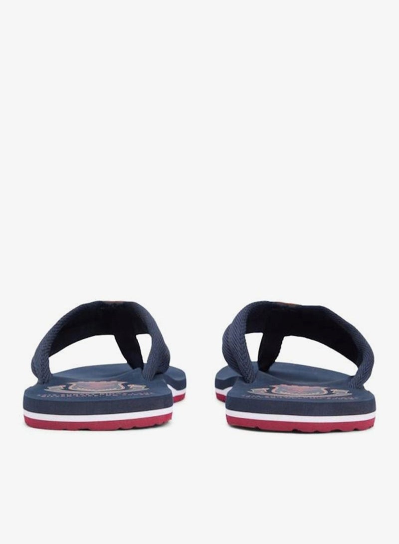 TOMMY HILFIGER Crest Patch Webbing Strap Flip-Flops - Image 3