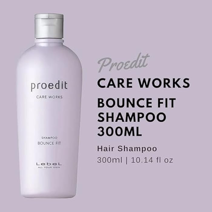 Lebel Proedit Care Works Hair Shampoo Bounce Fit - 300ml - Image 2