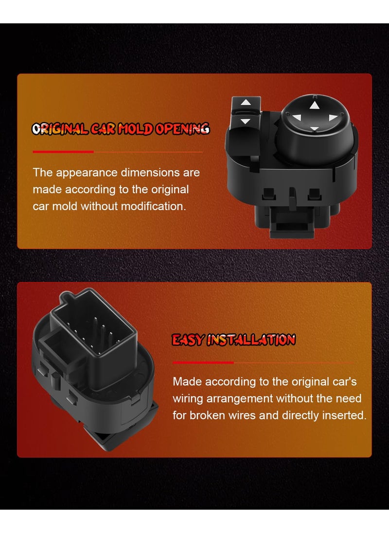 CCIYU Power Mirror Switch Replacement fit for 2007-2013 Chevy Silverado 1500 2007-2014 Chevy Silverado 2500 HD 2007-2013 GMC Sierra 1500 2007-2014 GMC Sierra 2500 HD 3500 22883768  - Image 3