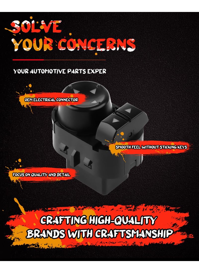 CCIYU Power Mirror Switch Replacement fit for 2007-2013 Chevy Silverado 1500 2007-2014 Chevy Silverado 2500 HD 2007-2013 GMC Sierra 1500 2007-2014 GMC Sierra 2500 HD 3500 22883768  - Image 2