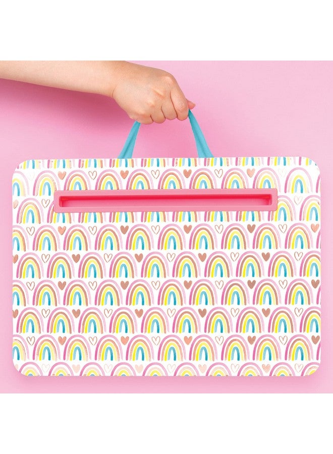 3C4G Rainbow Adventure Fun Lap Desk - Portable Lap Pillow Desk For Kids With Media Slot - 12” X 16.9” Lap Desk For Laptop, Tablets, & Notebooks By Make It Real - Image 5