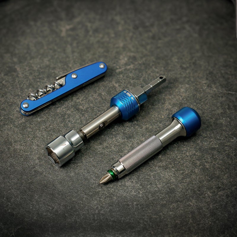 711L Inline Ratchet Driver HEX- Compatible with Standard 1/4 inch Interchangeable Screwdrivers and 14mm Socket - For High Torque Heavy Duty Use - Image 2