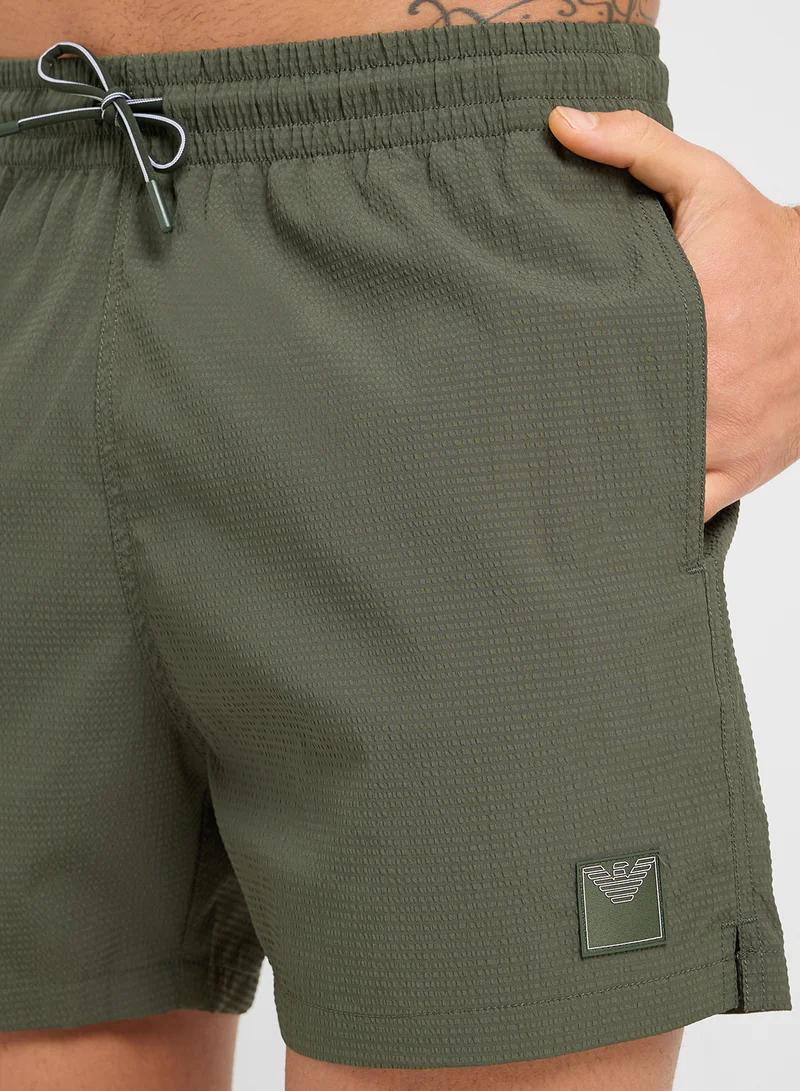 امبوريو ارماني Logo Swim Shorts