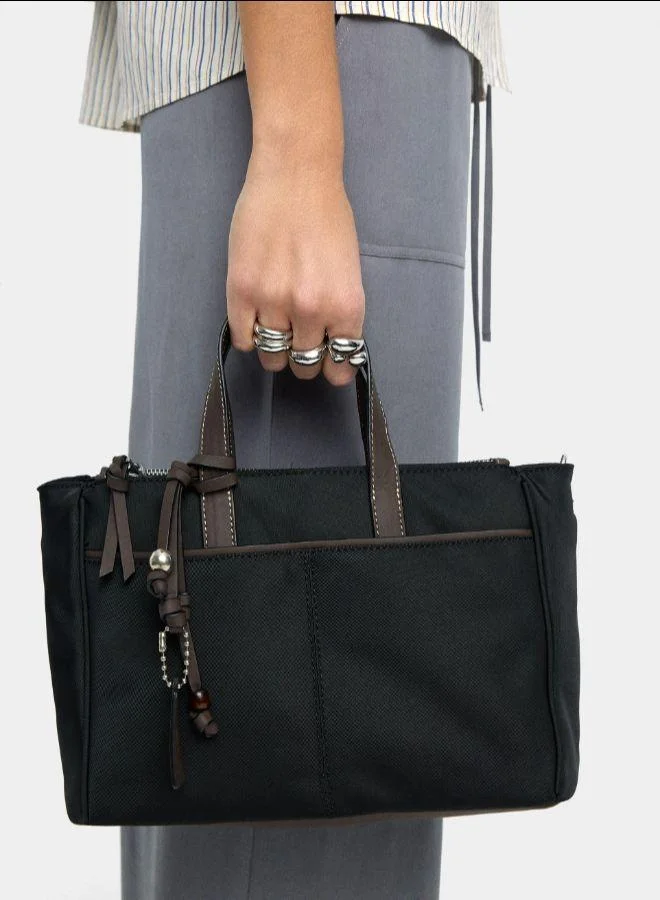 بارفوا حقيبة نايلون مع حزام كروس بودي