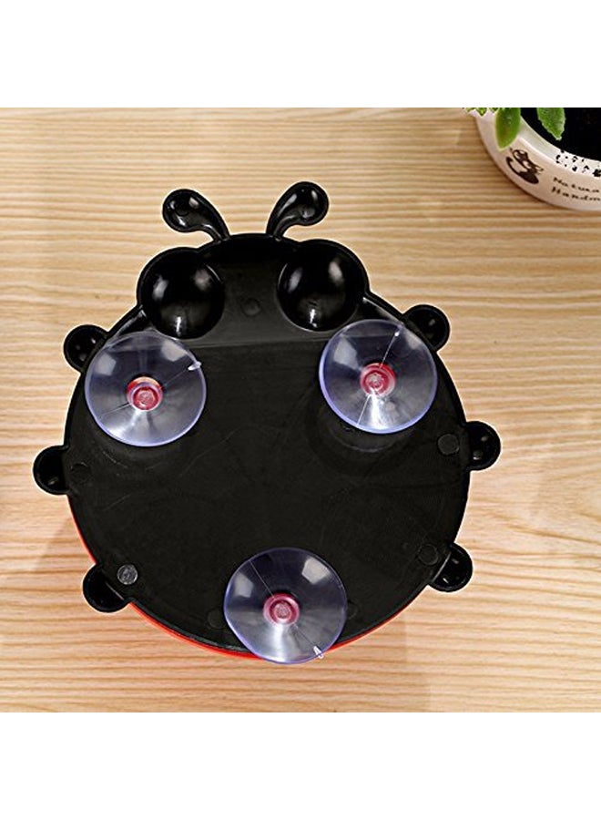 Beauenty Wall Suction Ladybug Insect Shape Toothbrush Holder Red/Black/White 14.5x13.8cm - Image 2