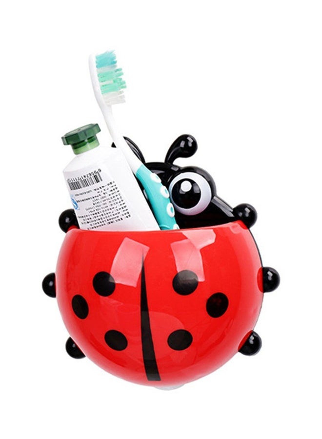 Beauenty Wall Suction Ladybug Insect Shape Toothbrush Holder Red/Black/White 14.5x13.8cm - Image 4