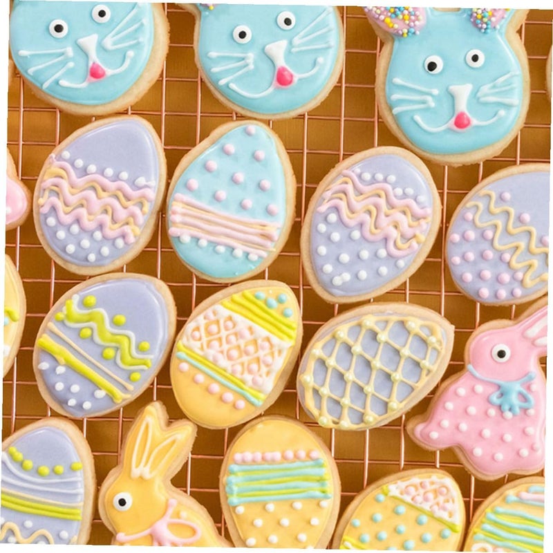 Easter Biscuit Cutter Set 5pcs Stainless Steel Bunny and Chick Cookie Molds Pastry Cutter for Baking Easter Party Supplies - Image 4