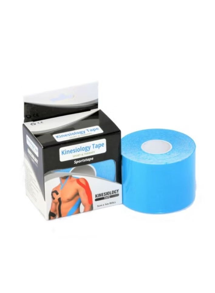 كينيسيولوجي تيب شريط علم الحركة  المقاوم للماء شريط حركي، رياضي مرن للركبة والعضلات وتخفيف آلام الركبة ويستخدم لرياضة اللياقة البدنية والجري وكرة المضرب والسباحة (أسود، جلدي، وردي، أزرق فاتح) - Image 5