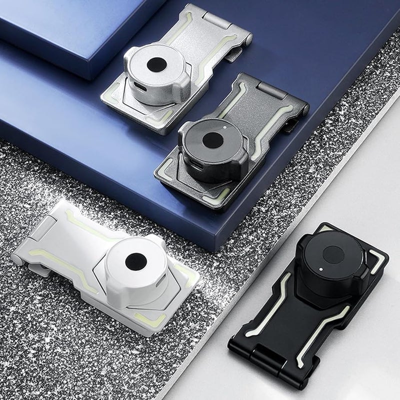 Mysterious Black Lockable Hasp Keyless Fingerprint Keyed Cabinet Drawer Door Office File - Image 3