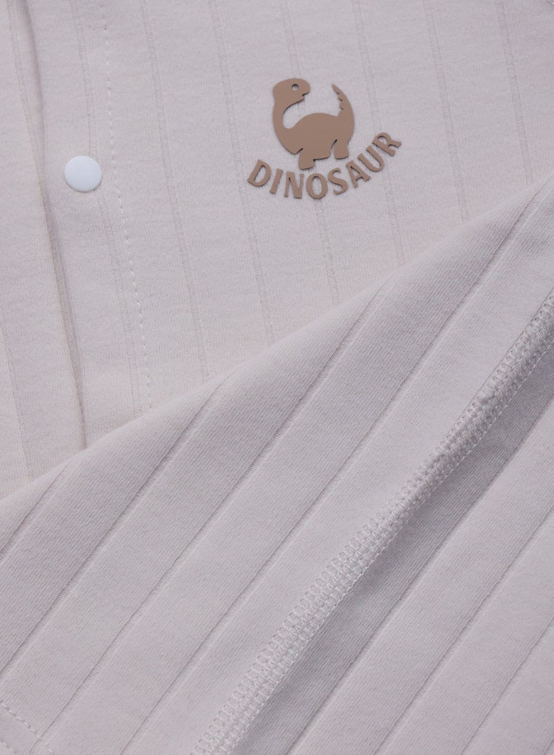 Unisex Organic Cotton Baby 2-Piece Set: Button-Up Top & Elastic Waist Pants for 6-24 Months - Daycare & Play  - Image 3