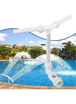 Swimming Pool Fountain, Adjustable Dual Spray Waterfall Sprinkler, Perfect Pool Accessories for Cooling and Decoration(white) - pzsku/Z9E1A674DA81BAF7B6953Z/45/_/1689575843/89321039-abbf-4fe3-b525-33dd0ba43ec1
