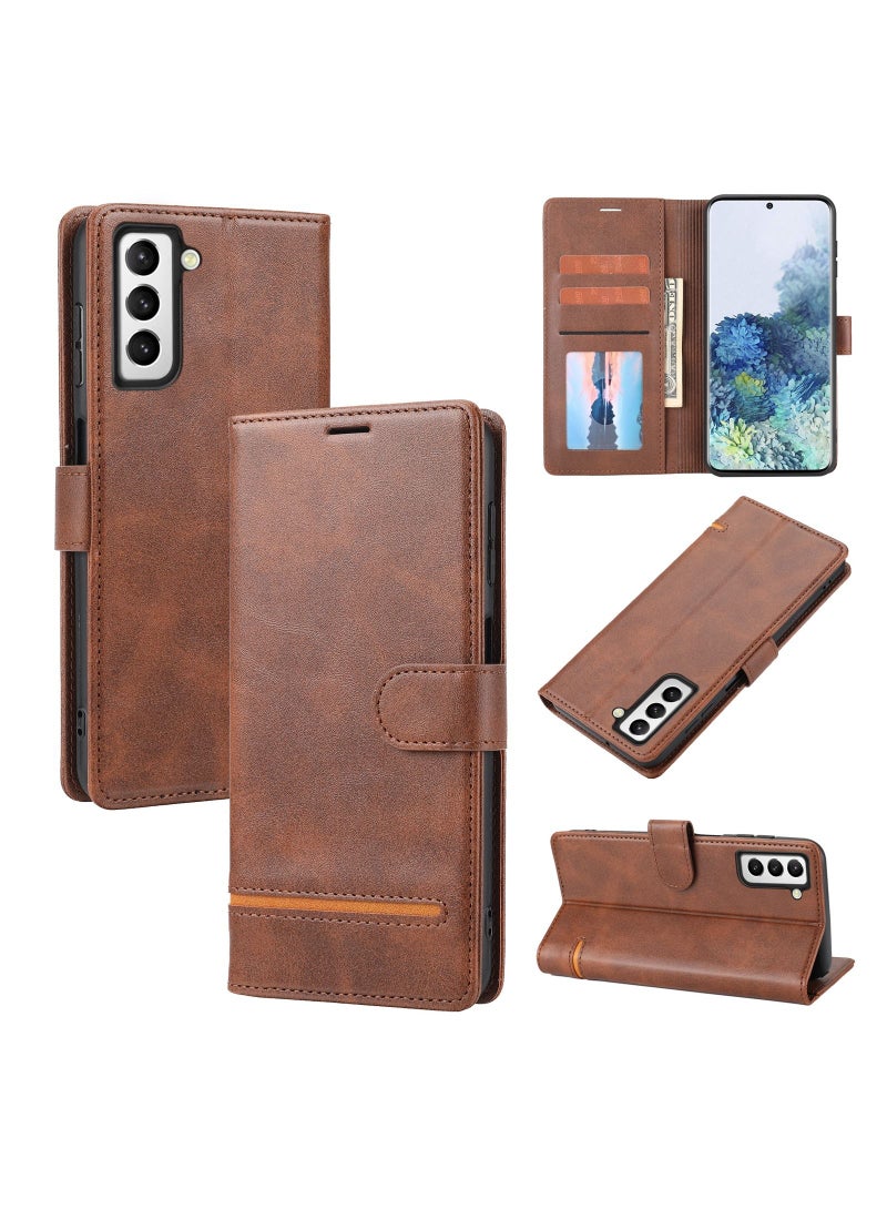 Suteni Flip Cover Card Slots Leather Phone Case for Samsung - Image 3