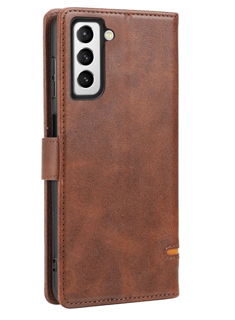 Suteni Flip Cover Card Slots Leather Phone Case for Samsung - Image 2