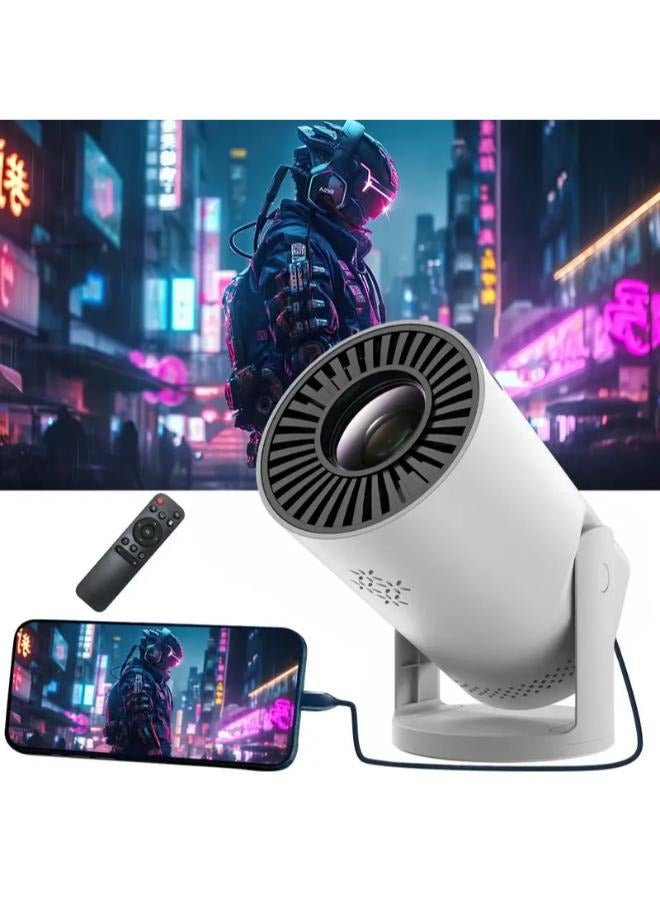 Smartphone Projector - 1080P HD Portable Home Theater for Outdoor Activities & Office Learning, Lightweight 280g Design, Compatible with Android & iPhone for Direct Connection
