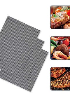 BBQ Grill Mats, Mat Set 2 PCS Non Stick Grilling Mesh Reusable Heat Resistant BBQ Teflon Grill Mats for Grilling, Cooking, Baking, Barbecue and Oven, 40 x 30 cm - pzsku/Z9E1A79B9B8667E7B8A80Z/45/_/1732795107/94efebd3-b5f8-4947-bb6b-ade11030825d