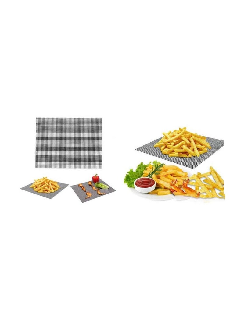 BBQ Grill Mats, Mat Set 2 PCS Non Stick Grilling Mesh Reusable Heat Resistant BBQ Teflon Grill Mats for Grilling, Cooking, Baking, Barbecue and Oven, 40 x 30 cm - pzsku/Z9E1A79B9B8667E7B8A80Z/45/_/1732795109/cd460910-8d02-4cbd-980f-6fe18b8887de