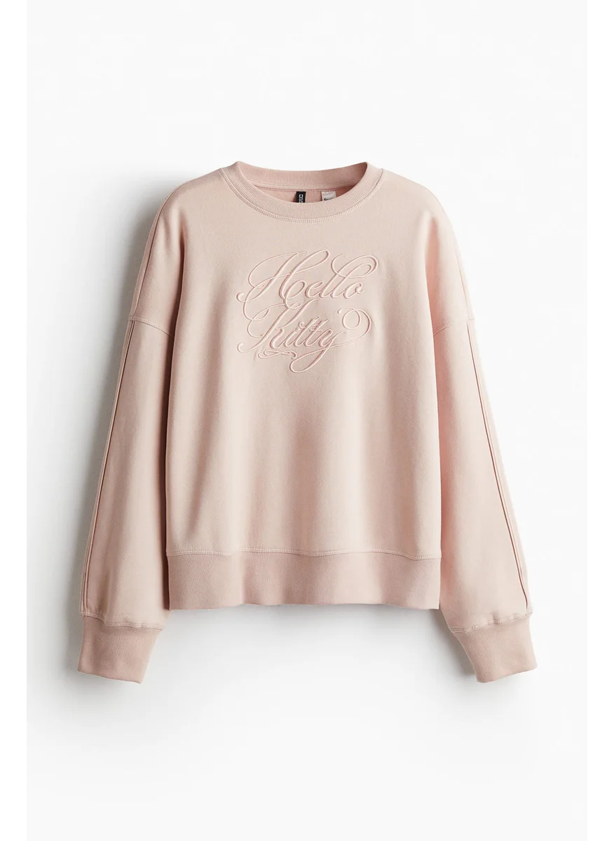 H&M Oversized Printed Sweatshirt