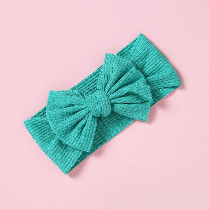 Generic European and American children's hair accessories bow headdress baby hair band handmade pit Guard Door baby headband in stock wholesale  - Image 1