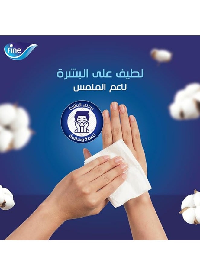 Fine Fluffy 2 Ply Facial Tissue Soft Pack, 480 Sheets  - Image 3