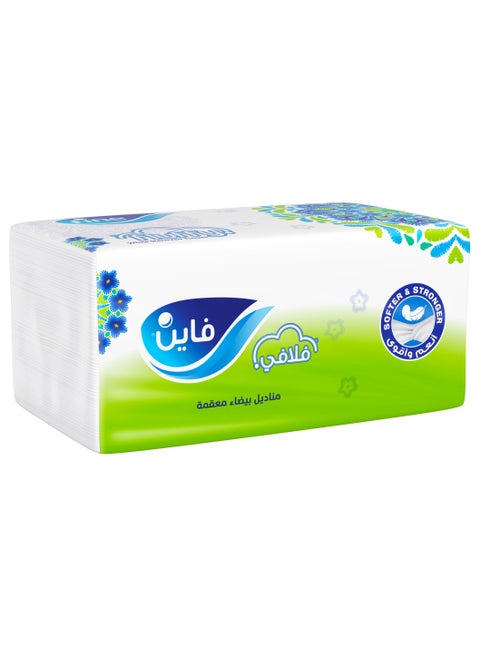 فلافي مناديل وجه 2 طبقة ؛ 480 منديل عبوه نايلون